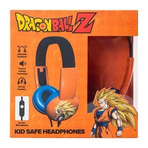 DRAGONBALL Z Kid Safe Headphones w/Volume Limiting Technology New Sealed In Box
